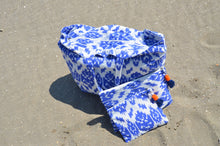 XXL beach bag with 2 removable clutch inner pockets - Sunset Boulevard