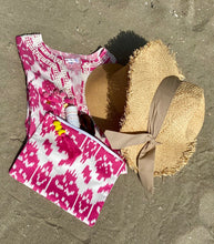 Pink Kiss beach clutch