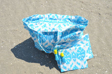 XXL beach bag with 2 removable clutch inner pockets - Hello Capetown 