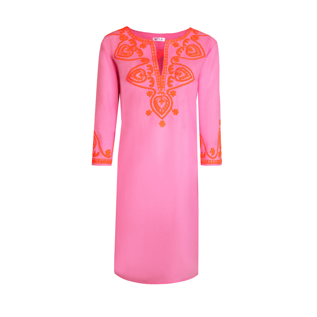 Royal Elegance Tunika (Pink / Neon Orange)